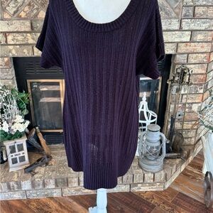 Women's Purple Sweater Tunic
